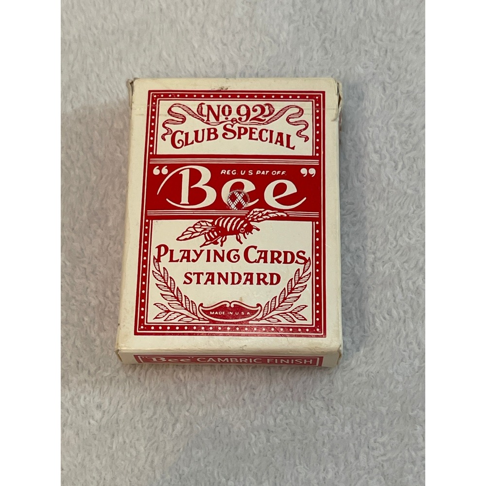 Bee No 92 Club Special Playing Cards Carnival Crystal Palace Casino Red Diamond